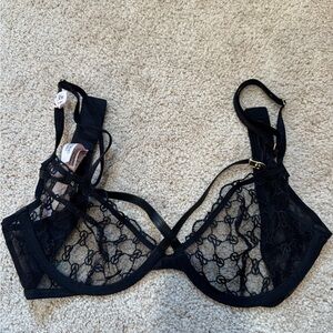 Elegant Black Lace Bra